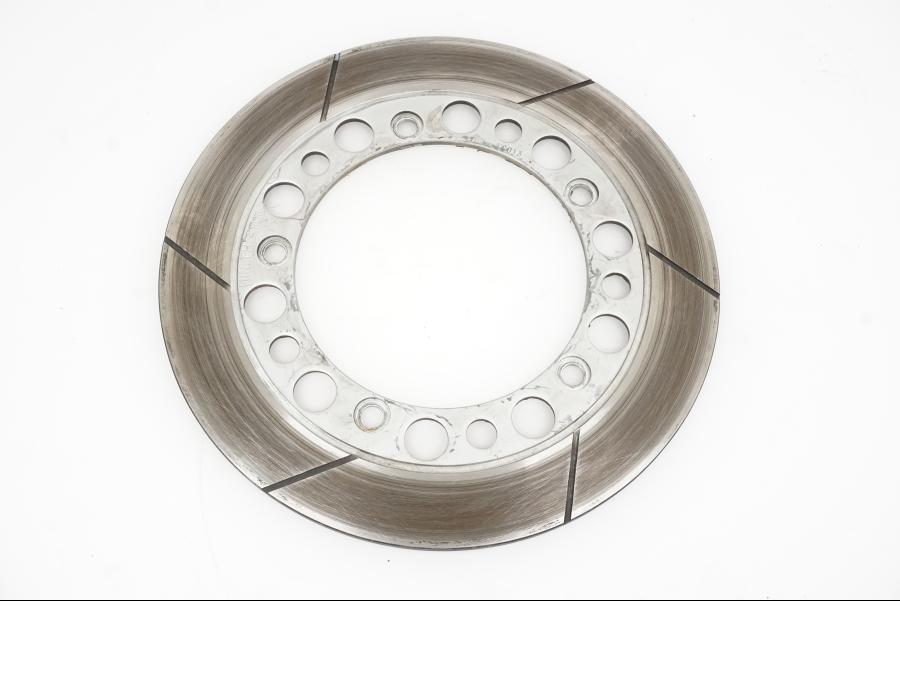 Framsidan på Bromsskiva från en Honda VF 750 C -1982 motorcykel.