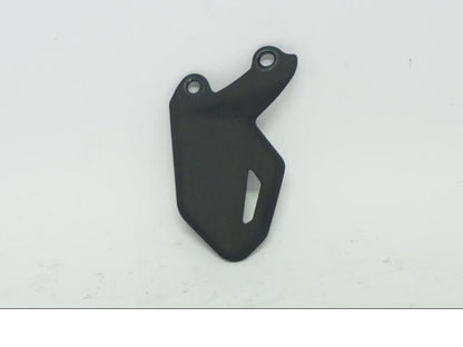 Höger sida på Fotpinnehälskydd från en Ducati Desert X -2022 motorcykel.