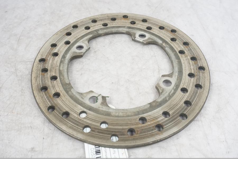 Framsidan på Bromsskiva från en Honda CBR 600 -2002 motorcykel.