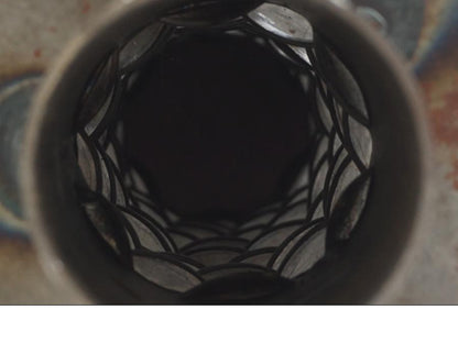 Snett uppifrån på DB-killer från en H-D Harley diverse -2013 motorcykel.