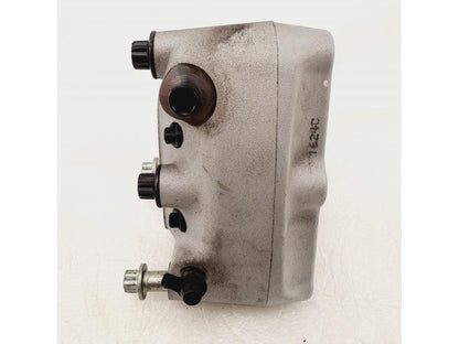 Snett nerifrån på Bromsok från en H-D V-Rod 1130 -2005 motorcykel.