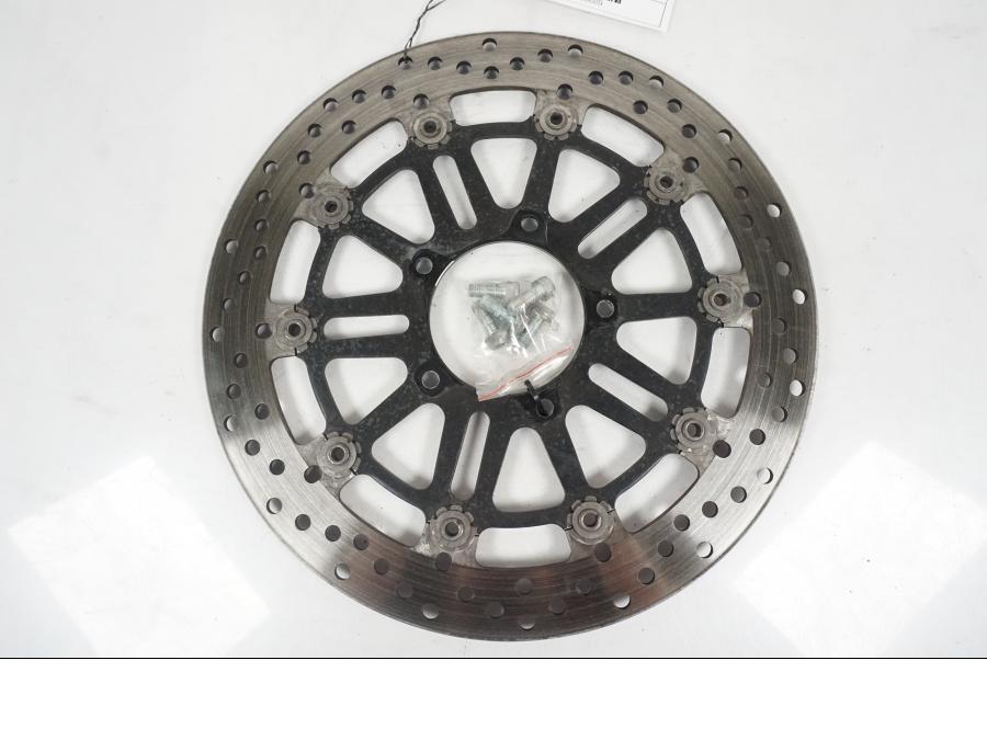 Snett uppifrån på Bromsskiva från en MV Agusta Dragster -2014 motorcykel.