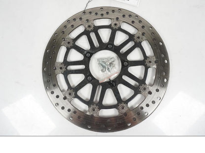 Snett uppifrån på Bromsskiva från en MV Agusta Dragster -2014 motorcykel.