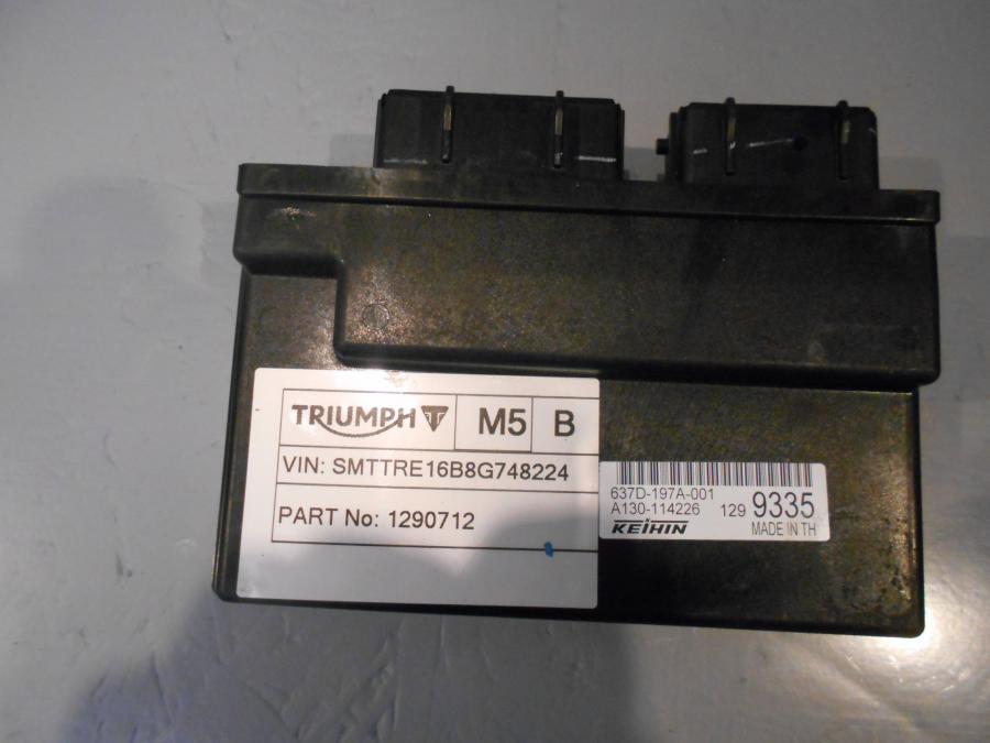 Baksidan på Låssats från en Triumph Tiger 800 -2016 motorcykel.