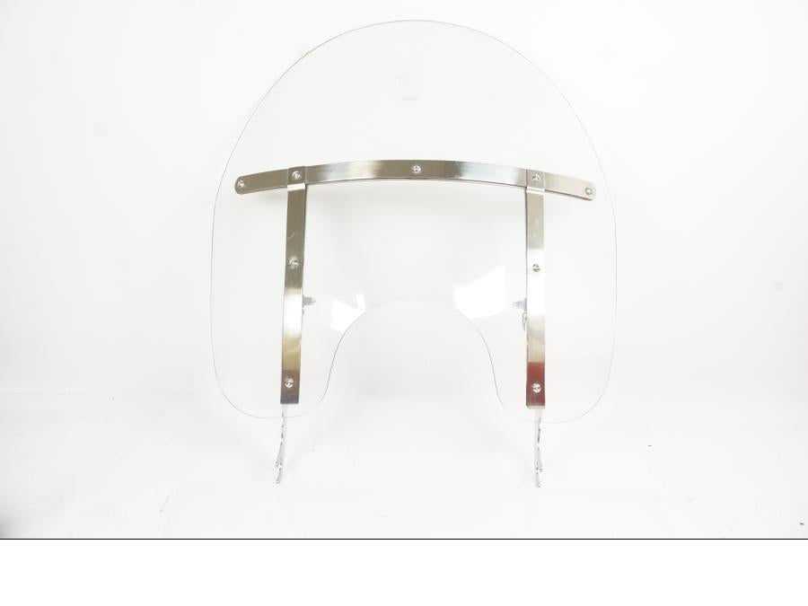 Framsidan på Vindruta från en H-D Harley diverse -2010 motorcykel.