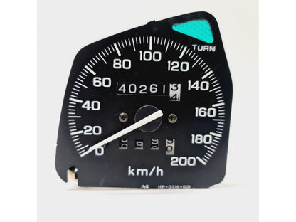 Framsidan på Hastighetsmätare från en Honda XL 600 V -1995 motorcykel.