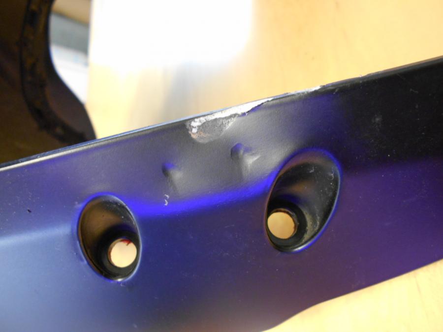 Vänster sida på Framskärm från en Ducati 899 Panigale -2015 motorcykel.