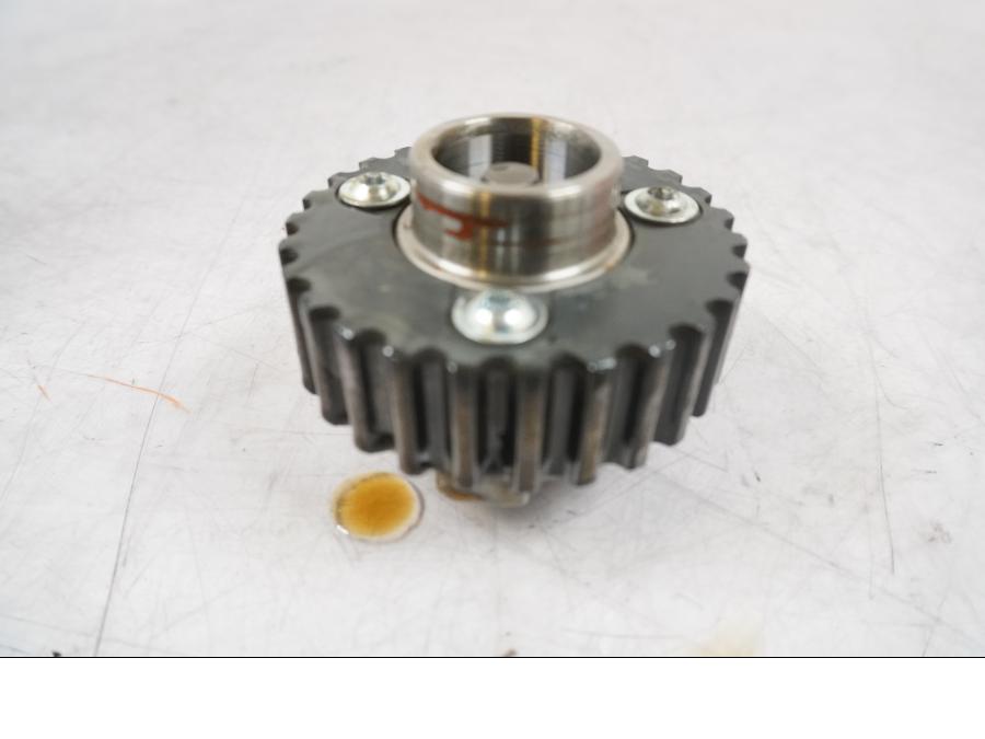 Snett uppifrån på Remdrev från en Ducati Multistrada 1260 -2020 motorcykel.