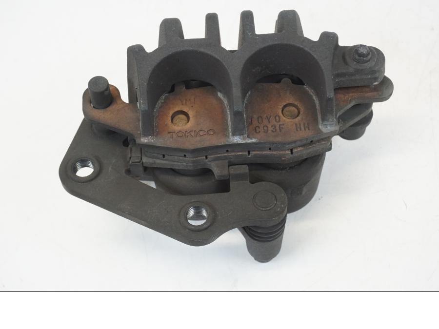 Snett uppifrån på Bromsok från en Kawasaki ER-6F -2016 motorcykel.