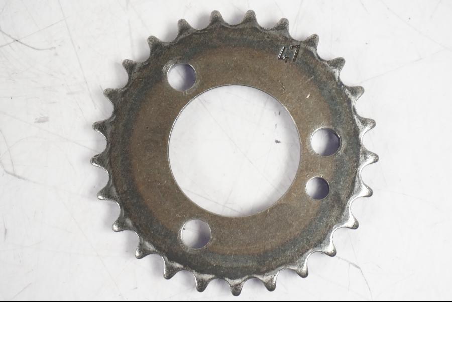 Snett uppifrån på Oljepump från en BMW R NineT -2017 motorcykel.