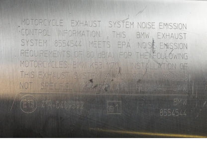 Extrabild4 på Ljuddämpare från en BMW R 1200 R -2014 motorcykel.