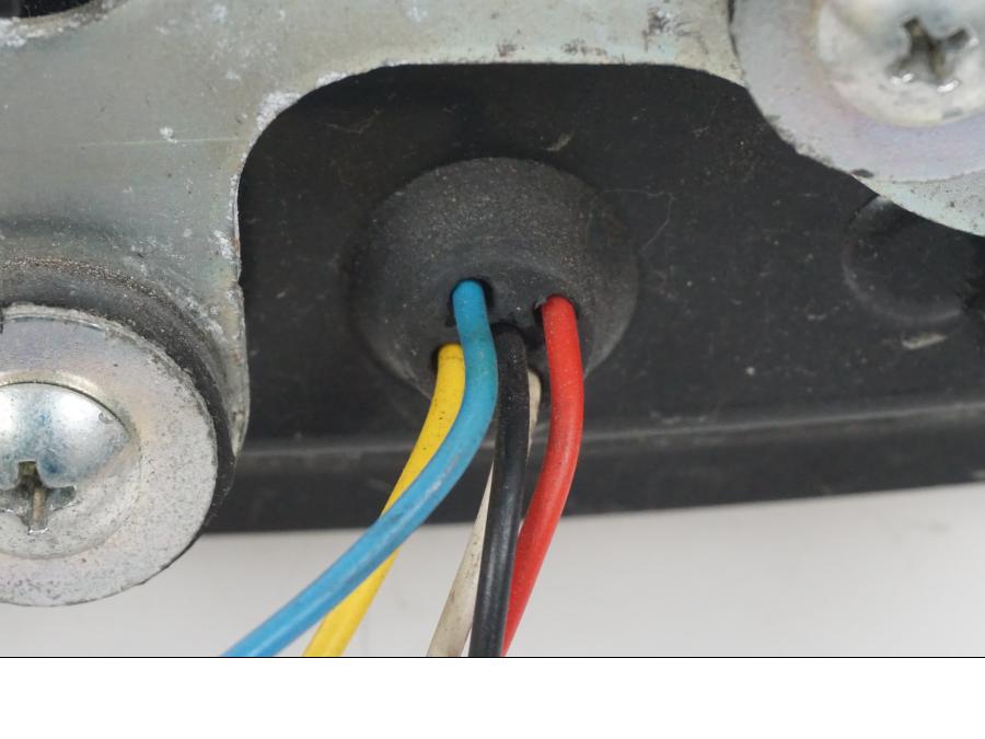 Snett nerifrån på Baklampa från en Suzuki GSX-R 750 -2009 motorcykel.