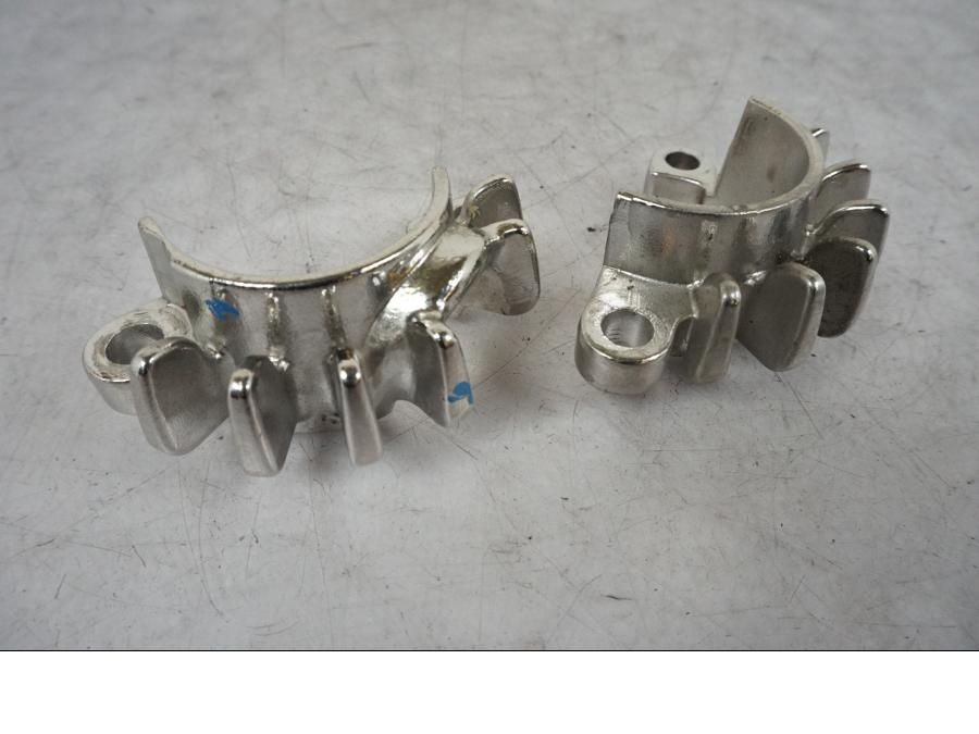 Höger sida på Avgasanslutning från en Triumph Bonneville T120 -2021 motorcykel.