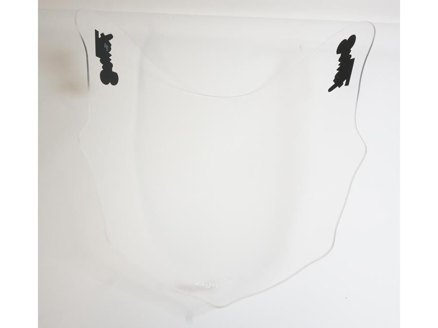 Vänster sida på Vindruta från en Suzuki GSX-R 600 -2000 motorcykel.