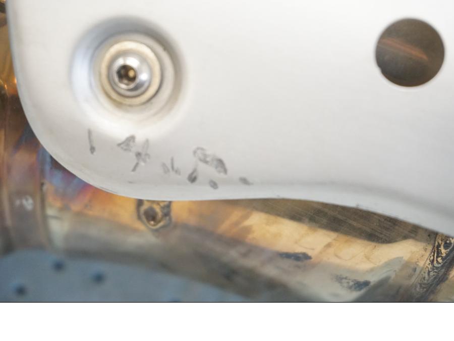 Höger sida på Ljuddämpare från en BMW F 650 ST -1999 motorcykel.