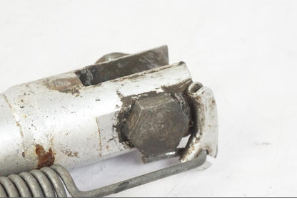 Snett uppifrån på Sidostöd från en Kawasaki KL 650A -1987 motorcykel.