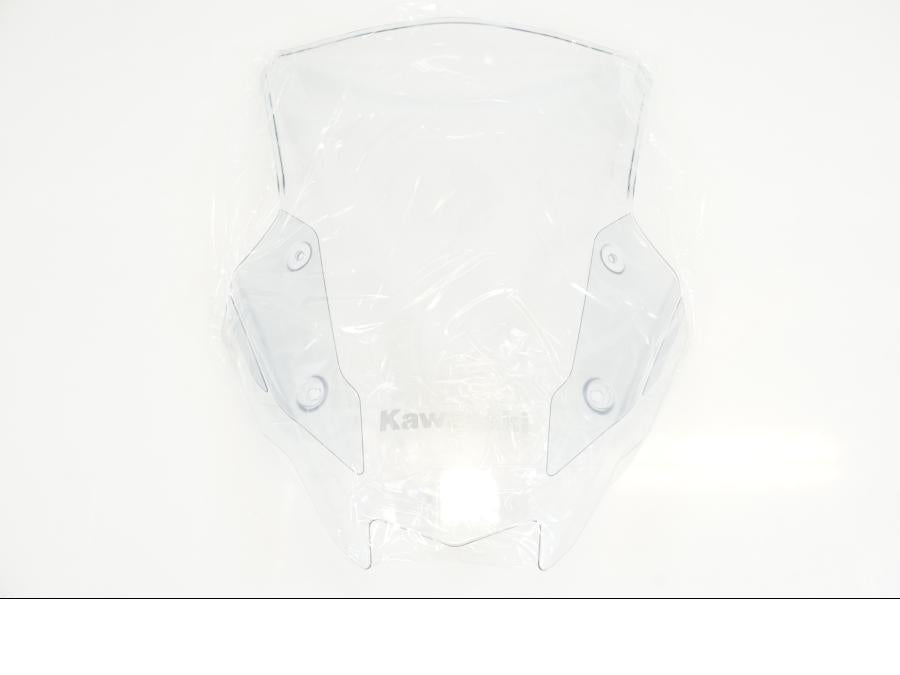 Framsidan på Vindruta från en Kawasaki Ninja 1000SX -2022 motorcykel.