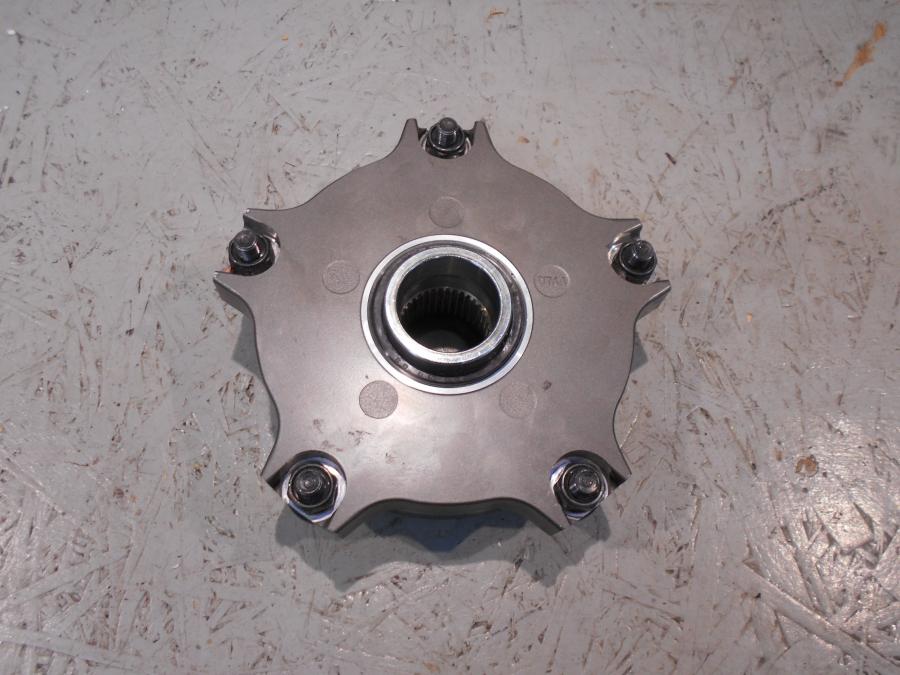 Baksidan på Drevfäste från en Kawasaki Ninja H2 -2018 motorcykel.