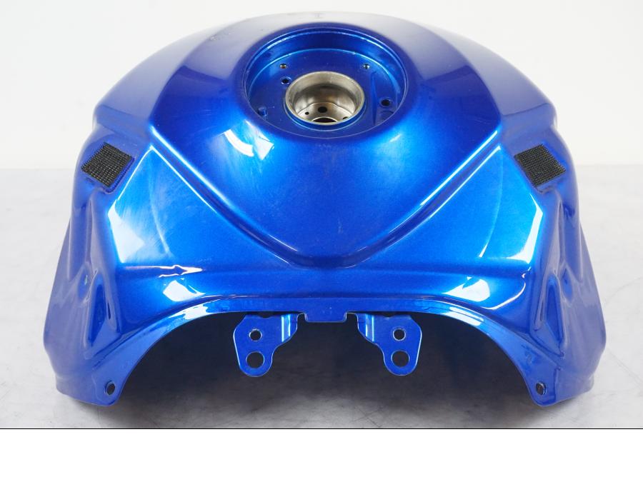 Snett uppifrån på Bensintank från en Suzuki GSX-R 600 -2007 motorcykel.