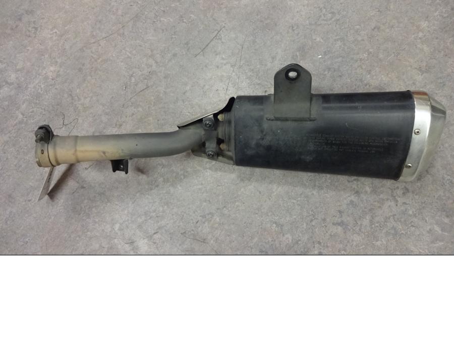 Vänster sida på Ljuddämpare från en Suzuki GSX-R 1000 -2007 motorcykel.