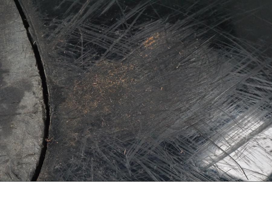 Snett uppifrån på Sidkåpa från en Buell 1125 R -2008 motorcykel.