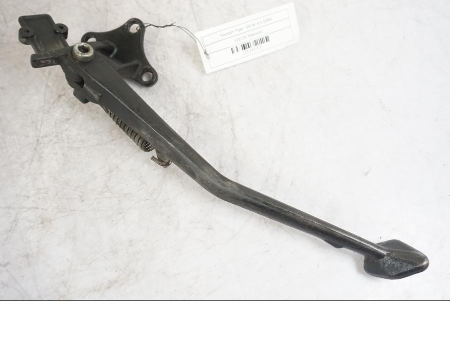 Framsidan på Sidostöd från en Triumph Tiger -2009 motorcykel.