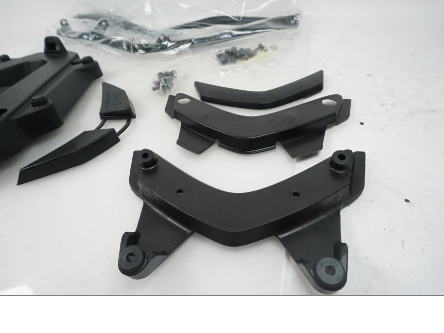 Snett uppifrån på Topboxplatta från en Ducati Multistrada 1200 -2017 motorcykel.