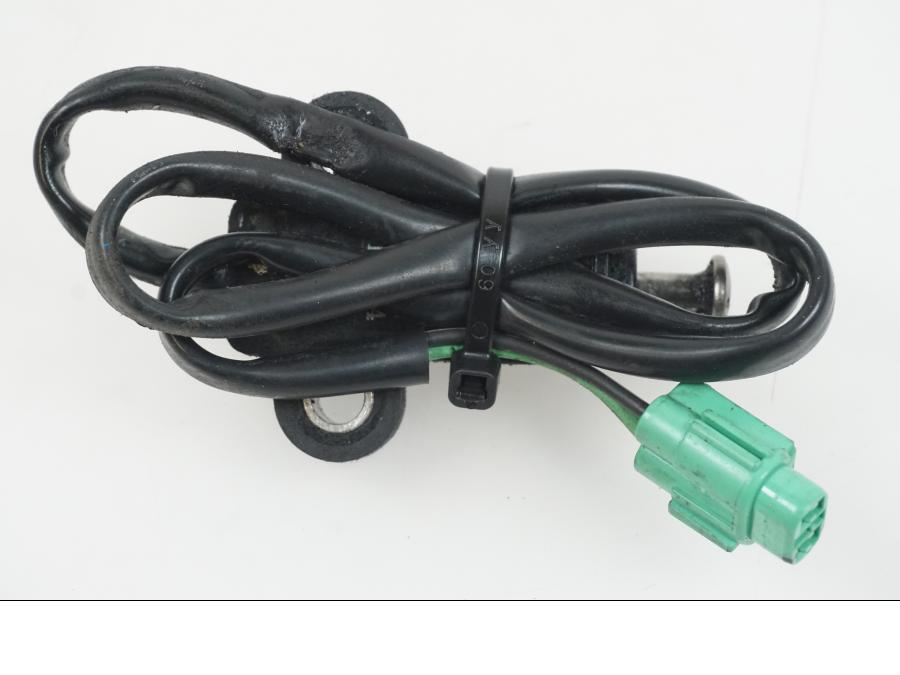 Snett uppifrån på Sidostödsbrytare från en Suzuki GSX-R 750 -2009 motorcykel.