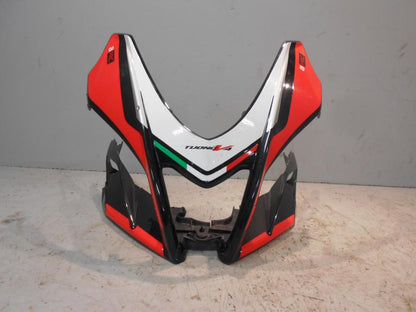 Framsidan på Toppkåpa från en Aprilia Tuono V4R -2016 motorcykel.