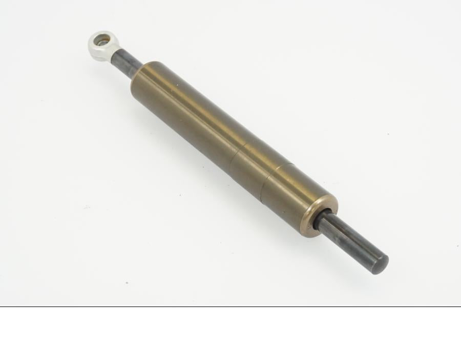 Snett uppifrån på Styrdämpare från en Ducati 996 S -2001 motorcykel.