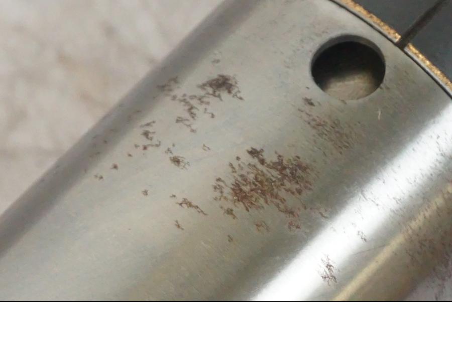 Höger sida på Gaffelben från en Honda CB 600 Hornet -2003 motorcykel.