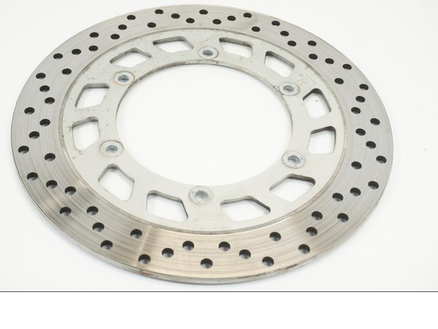 Framsidan på Bromsskiva från en Yamaha XV 750 -1998 motorcykel.