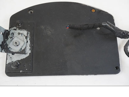 Snett uppifrån på Skylthållare från en Kawasaki VN 1500 Mean Streak -2002 motorcykel.