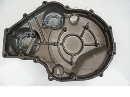 Snett uppifrån på Kopplingskåpa från en Kawasaki ZRX 1200 S -2004 motorcykel.