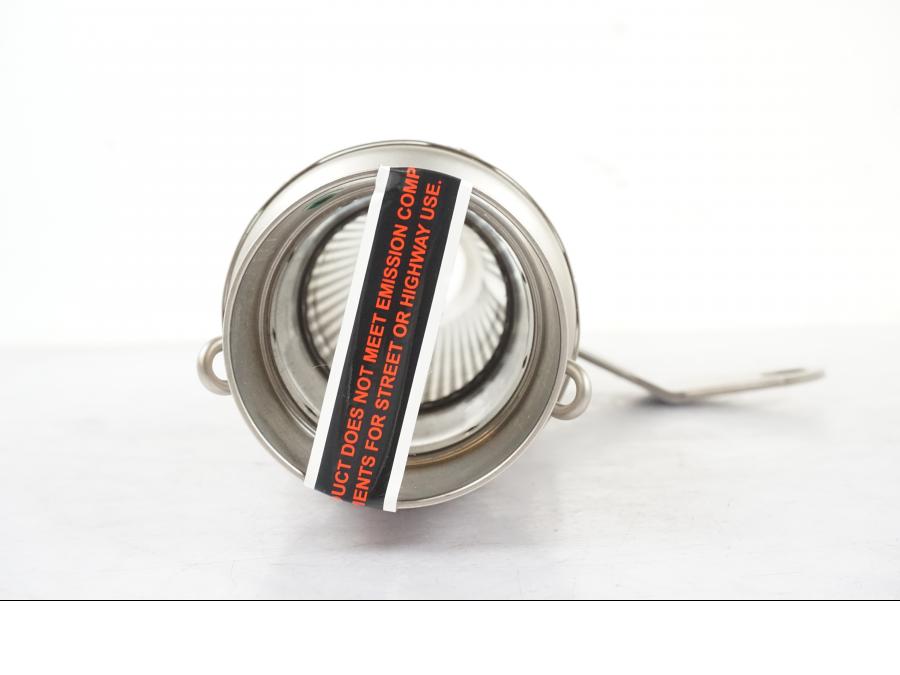 Snett uppifrån på Ljuddämpare Sport från en BMW S1000RR -2017 motorcykel.