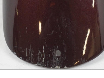 Snett uppifrån på <p>Framskärm från HD Softail Custom FXSTC 1987.</p>

<p>Repor samt mindre slitage av lack se bilder.</p> motorcykel.