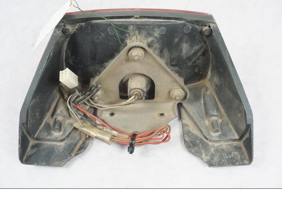 Snett uppifrån på Baklampa från en Suzuki GSX 400 -1983 motorcykel.