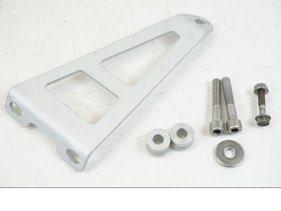 Framsidan på Ljuddämparfäste från en Aprilia Tuono V4R -2011 motorcykel.