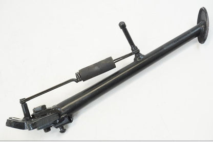 Snett uppifrån på Sidostöd från en Kawasaki ZX-12R -2000 motorcykel.