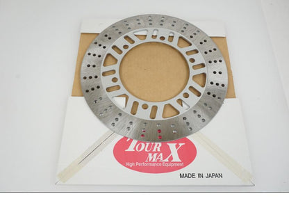 Framsidan på Bromsskiva från en Kawasaki GTR 1000 -1993 motorcykel.