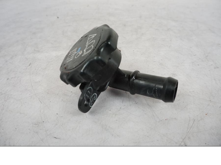 Baksidan på Vattenpåfyllning från en Triumph Bonneville T120 -2021 motorcykel.