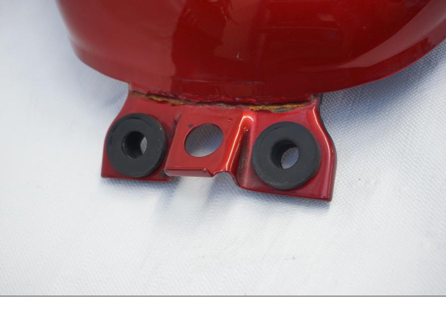 Snett uppifrån på Bensintank från en Kawasaki VN 900 -2006 motorcykel.