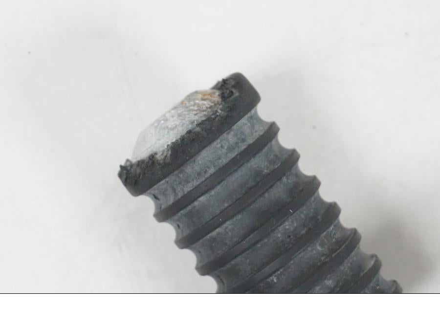 Snett uppifrån på Växelpedal från en H-D Softail FXCW Rocker -2008 motorcykel.