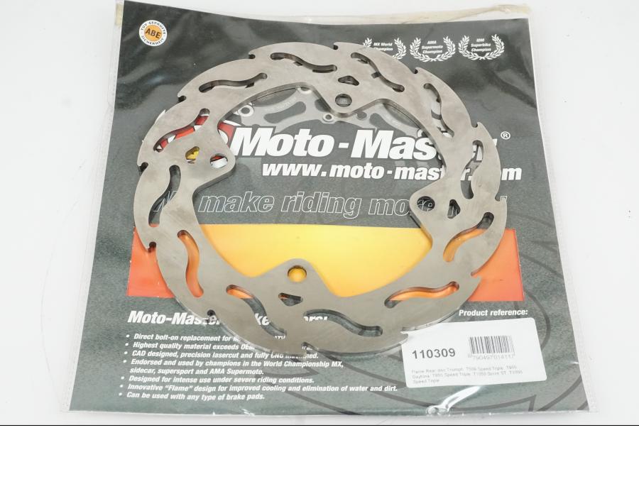 Baksidan på Bromsskiva från en Triumph Speed Triple -2004 motorcykel.