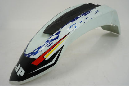 Vänster sida på Framskärm från en AJP PR7 -2021 motorcykel.