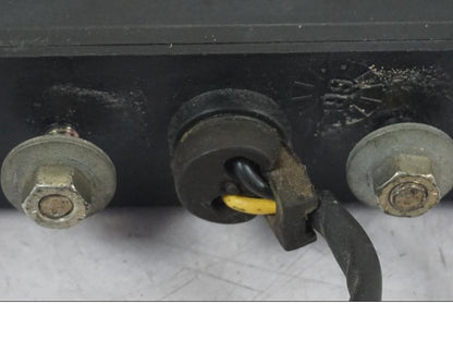 Snett uppifrån på Skyltbelysning från en Triumph Daytona 955I -2000 motorcykel.