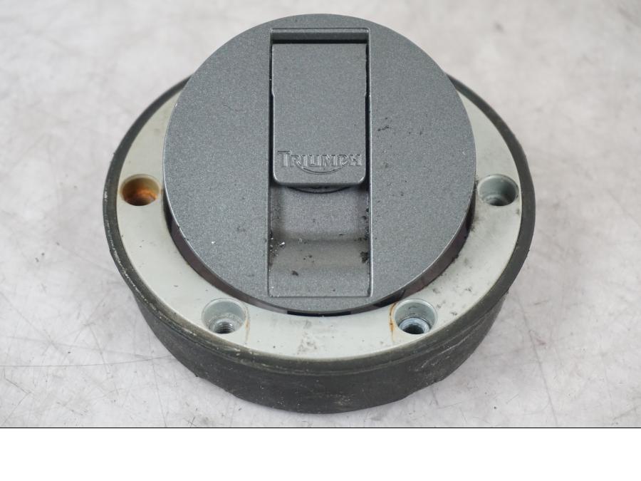 Snett uppifrån på Låssats från en Triumph Tiger -2009 motorcykel.