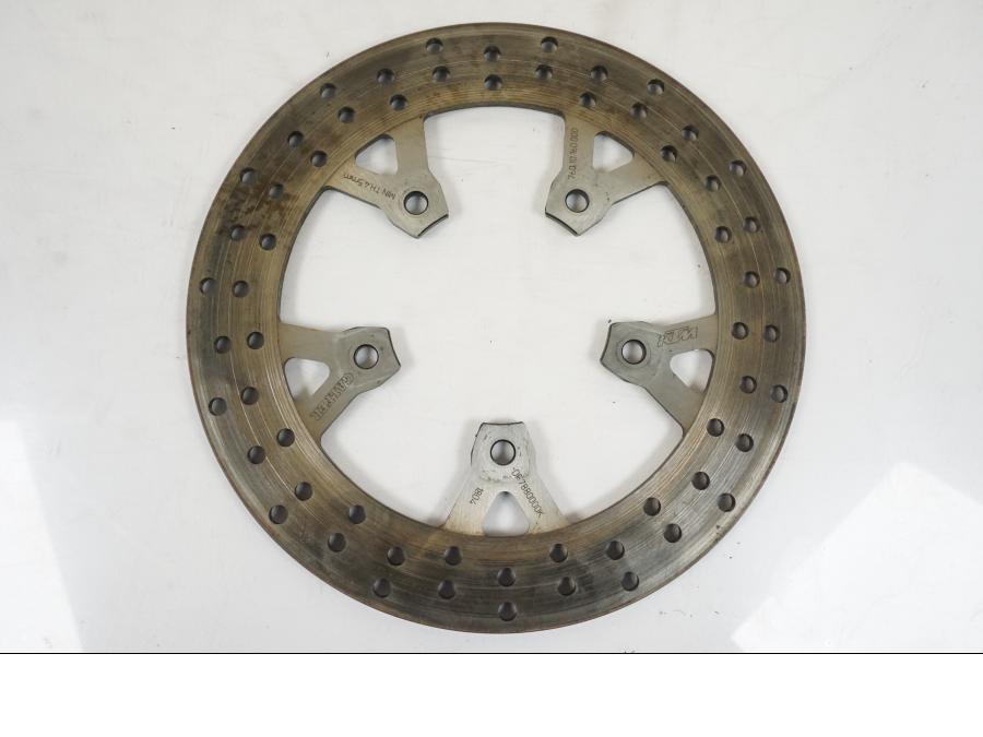 Framsidan på Bromsskiva från en KTM 1290 Super Duke R -2018 motorcykel.