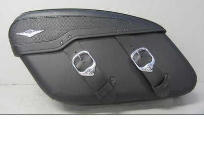 Framsidan på Sidoväska från en H-D Touring Road King Classic FLHRCI -2018 motorcykel.