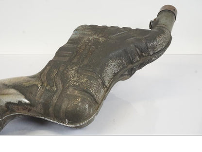 Snett uppifrån på Ljuddämpare från en BMW R 1150 RS -2003 motorcykel.